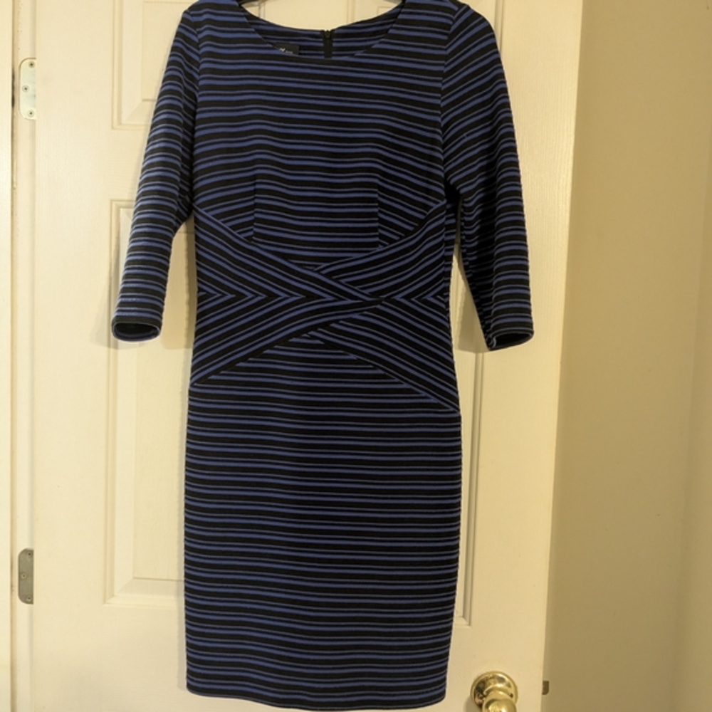 Alyx Blue and Black Long Sleeve Dress